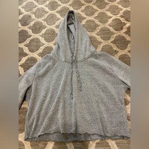 Brandy Melville Gray cropped hoodie